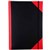 NOTEBOOK CUMBERLAND 3002 PREMIUM A5 RED  BLACK COVER 200 PAGE WITH ELASTIC CLOSURE