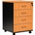 OXLEY MOBILE PEDESTAL 4 DRAWER LOCKABLE 476 X 460 X 675MM BEECHIRONSTONE
