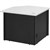 DESK OXLEY CORNER UNIT 900 X 900 X 750MM WHITEIRONSTONE