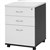 PEDESTAL DRAWER MOBILE OXLEY 3 DRAWERS 460 X 476 X 675MM WHITE IRONSTONE