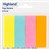 POST IT 3M 67194A HIGHLAND PAGEMARKERS 50 SHEETS PER PAD YELLOW BLUE PINK ORANGE 4PK