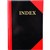 NOTEBOOK CUMBERLAND 43114 GLOSS COVER RULED A4 NOTE BOOK BLACK  RED 100 LEAF INDEXED