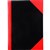 NOTEBOOK CUMBERLAND 43113 GLOSS COVER RULED A4 NOTE BOOK BLACK  RED 200 LEAF