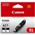 CANON CLI651XLBK INKJET CARTRIDGE HIGH YIELD 651XL BLACK