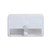 DISPENSER TWIN TOILET ROLL DISPENSER LIVI SIDEBYSIDE PLASTIC WHITE