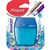 PENCIL SHARPENER WITH BARREL TWO 2 HOLE ASSORTED COLOURS