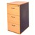 RAPID WORKER FILING CABINET 3 DRAWER LOCKABLE 465 X 600 X 998MM BEECHIRONSTONE