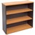 BOOKCASE SHELVING RAPID WORKER 2 SHELF 900MM X 300MM X 900MM BEECH  IRONSTONE