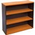 RAPID WORKER BOOKCASE 2 SHELF 900 X 300 X 900MM CHERRYIRONSTONE