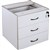 RAPID VIBE FIXED PEDESTAL 3 DRAWERS GREY