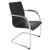 CHAIR RAPIDLINE COMFO VISITORS CHROME FRAME CANTILEVER BASE BLACK