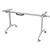 DESK FRAME RAPIDLINE BUDGET FLIP TOP TABLE BASE MECHANISM ONLY PRECIOUS SILVER TO SUIT 15001800W X 750MMD TOP
