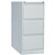 GO STEEL FILING CABINET 3 DRAWERS 1016 X 460 X 620MM SILVER GREY