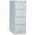 GO STEEL FILING CABINET 4 DRAWERS 1321 X 460 X 620MM SILVER GREY
