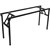 TABLE BASE FRAME RAPIDLINE FOLDING LEG TABLE BLACK FRAME 1400W X 580D X 705MMH TO SUIT 1500W X 750MMD TOP