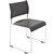 CHAIR WIMBLEDON VISITORS STACKING LINKING CHROME FRAME BLACK