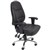 CHAIR RAPIDLINE PU300 ERGONOMIC TASK HIGH BACK SLIDE SEAT WITH CHROME BASE AND ADJUSTABLE BLACK PU
