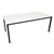 TABLE RAPIDLINE STEEL FRAME 1500W X 750D X 730 MMH BLACK FRAME  NATURAL WHITE TOP