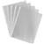 SHEET PROTECTOR CUMBERLAND SP613510 PVC 125 MICRON HEAVY DUTY A4 GLASS CLEAR 10PK