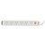 POWER BOARD ITALPLAST I 519 WITH 1 METRE LEAD 6 OUTLET WITH MASTER SWITCH WHITE POWERBOARD