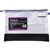 PENCIL CASE MESH POUCH WITH ZIPPER  NAME CARED HOLDER 465MMX 355MM A3 CLEAR
