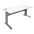 RAPID SPAN DESK 1800 X 700MM WHITE TOP SILVER FRAME