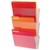 DEFLECTO WALL POCKET 63601 UNBREAKABLE 3 POCKET LANDSCAPE A4 CLEAR 3PK