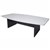 TABLE OXLEY CONFERENCE BOAT SHAPED 1200 X 2400 X 730MM WHITEIRONSTONE