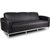 LOUNGE CHAIR YS DESIGN YS903 SIENNA THREE SEATER SOFA CHROME FRAME PU COVER BLACK