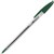 BALLPOINT PEN BIC 10231 CRISTAL MEDIUM 10MM GREEN EACH1 PACK12