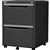 PEDESTAL DRAWER MOBILE STEELCO 2 FILE DRAWERS 630 X 470 X 515MM GRAPHITE RIPPLE