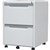 PEDESTAL DRAWER MOBILE STEELCO 2 FILE DRAWERS WHITE SATIN 630H X 470W X 515D