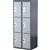 LOCKER STEELCO SCHOOL HEAVY DUTY 3 DOOR BANK OF 2 380MM DARKLIGHT GREY