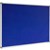 VISIONCHART CORPORATE FELT PINBOARD ALUMINIUM FRAME 2400MM X 1200MM ROYAL BLUE