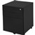 PEDESTAL DRAWER MOBILE GO STEEL 3 DRAWERS METAL BLACK SATIN