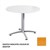 ROUND MEETING TABLE 900MM SILVER STAR BASE BEECH TOP