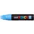 POSCA PAINT MARKER PC17K UNIBALL EXTRA BROAD CHISEL TIP NO 8 15MM LIGHT BLUE
