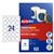 LABEL AVERY 910007 L7129 REMOVEABLE BLANK PRINTABLE LABELS ROUND LASERINKJET 24UP 40MM MATTE WHITE 192PK