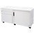 CREDENZA CUPBOARD CABINET MOBILE RAPIDLINE CADDY 1050MM X 460MM X 570MM RIGHT HAND WHITE