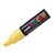 POSCA PAINT MARKER PC8K UNIBALL BROAD CHISEL TIP  NO 2 8MM YELLOW