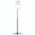 DISPLAY STAND DURABLE DURAVIEW FLOOR STAND A4 SILVER