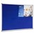 VISIONCHART CORPORATE FELT PINBOARD ALUMINIUM FRAME 1200MM X 1200MM ROYAL BLUE