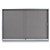 NOTICE BOARD CASE VISIONCHART SLIDING LOCKABLE POLYCARBONATE DOORS FELT BACKGROUND GREY 1800MM X 1200MM