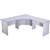 RAPID VIBE OPEN CORNER WORKSTATION 3 PIECE 1800 X 1800 X 600 X 730MM GREY