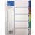 DIVIDERS A4 POLYPROPYLENE TAB INDEX 5 TAB ASSORTED COLOURS