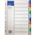DIVIDERS A4 POLYPROPYLENE TAB INDEX 10 TAB ASSORTED COLOURS EACH1 PACK20