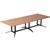RAPIDLINE TYPHOON BOARDROOM TABLE 3200MM X 1200MM X 750MM BEECH