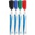 WHITEBOARD MARKER INITIATIVE 2MM BULLET NIB ASSORTED COLOURS WALLET 4PK