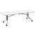 TABLE FOLDING RAPID EDGE BOARDROOM 2400 X 1000 X 743MM BRILLIANT WHITE TOP