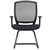 CHAIR RAPIDLINE HARTLEY VISITOR CANTILEVER MEDIUM MESH BACK ARMS BLACK
